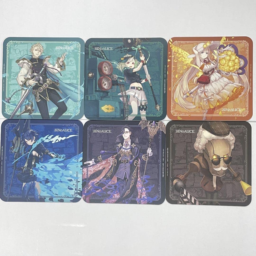 シノアリス スクエニカフェ コースター Amazon.co.jp: コースター 12枚セット 生前葬 4周年 スクエニ