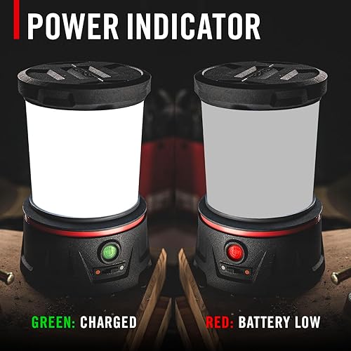 Miniatura 12 de Coast EAL40R Linterna de camping de emergencia recargable de 2500 lúmenes con modo intermitente rojo, mosquetón, difusor, mango plegable, modo bajo