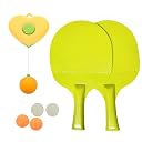 Kidology Hanging Table Tennis Set for Kids with Racket and Balls, Parent-Child Door Pong Game Exerciser, Full Pingpong Starter Kit for Outdoor & Indoor Games, Green for 2 Players, 10 cm gallery image
