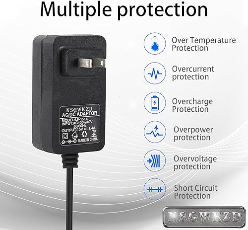 Miniatura 6 de Reemplazo del cable de alimentación de 21 W para el nuevo Echo Show 5 (3ª generación, versión 2023), cargador adaptador de corriente Echo Show (1ª