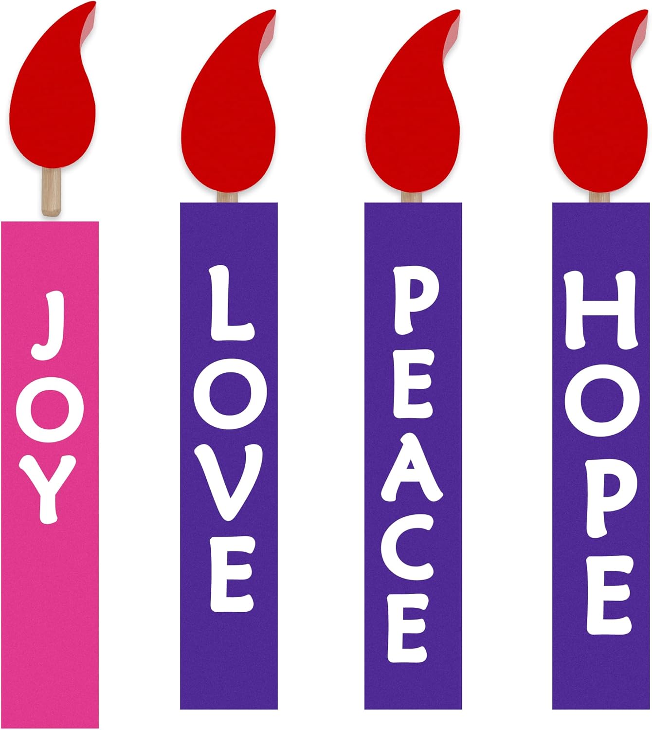 Set of 4 Advent Candle Advent Wooden Candles Advent Wreath