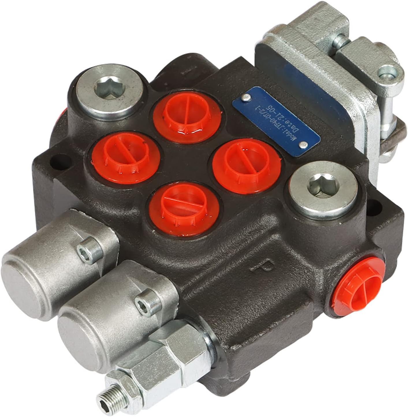 2 Spool Adjustable Hydraulic Directional Joystick Control Valve Monoblock Valve for Tractor Loader, 11GPM, 3600 PSI