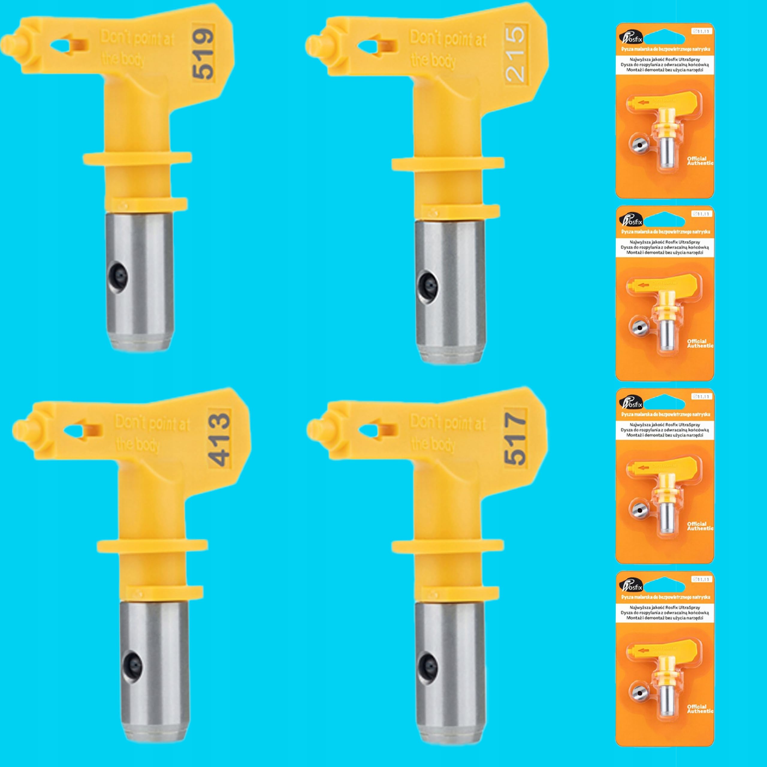 Rosfix Strong Orange Storm SOS03 – hydrodynamiczne urządzenie natryskowe | 3500 W | 18 l/min | w zestawie akcesoria malarskie PACK-MAX3 | profesjonalna technologia Airless do farb ściennych, lakierów