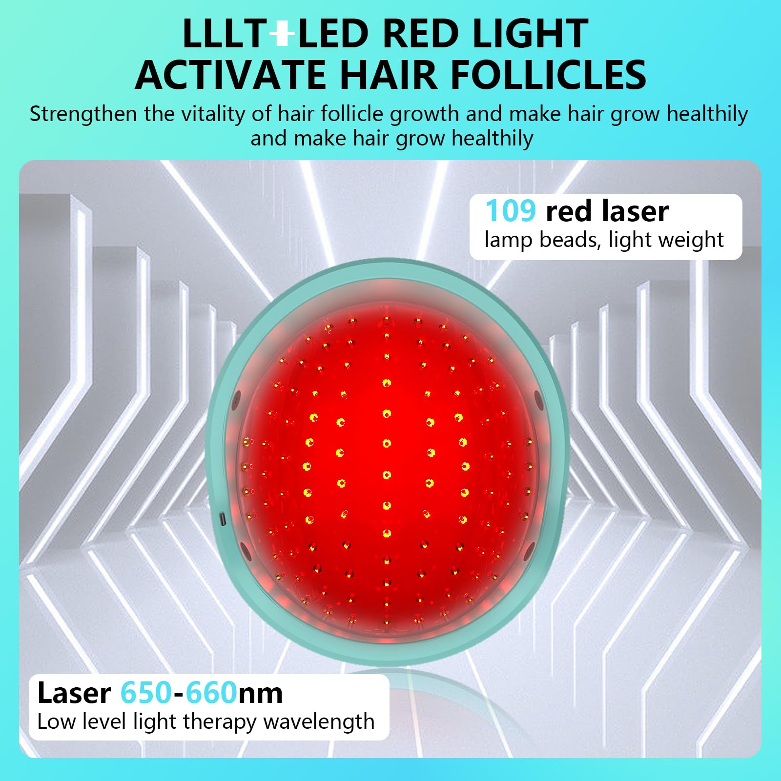 iKeener Système Croissance Cheveux Laser-Traitements Perte Cheveux Approuvés FDA pour Hommes et Femmes,Produits Croissance aux Cheveux Clairsemés,Repousse Cheveux Casque Laser,Thérapie Lumière Rouge