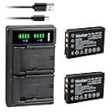 Kastar 2-Pack Q120 Battery and LTD2 USB Charger Compatible with Zoom BT-03, Q8 Recorder Camera