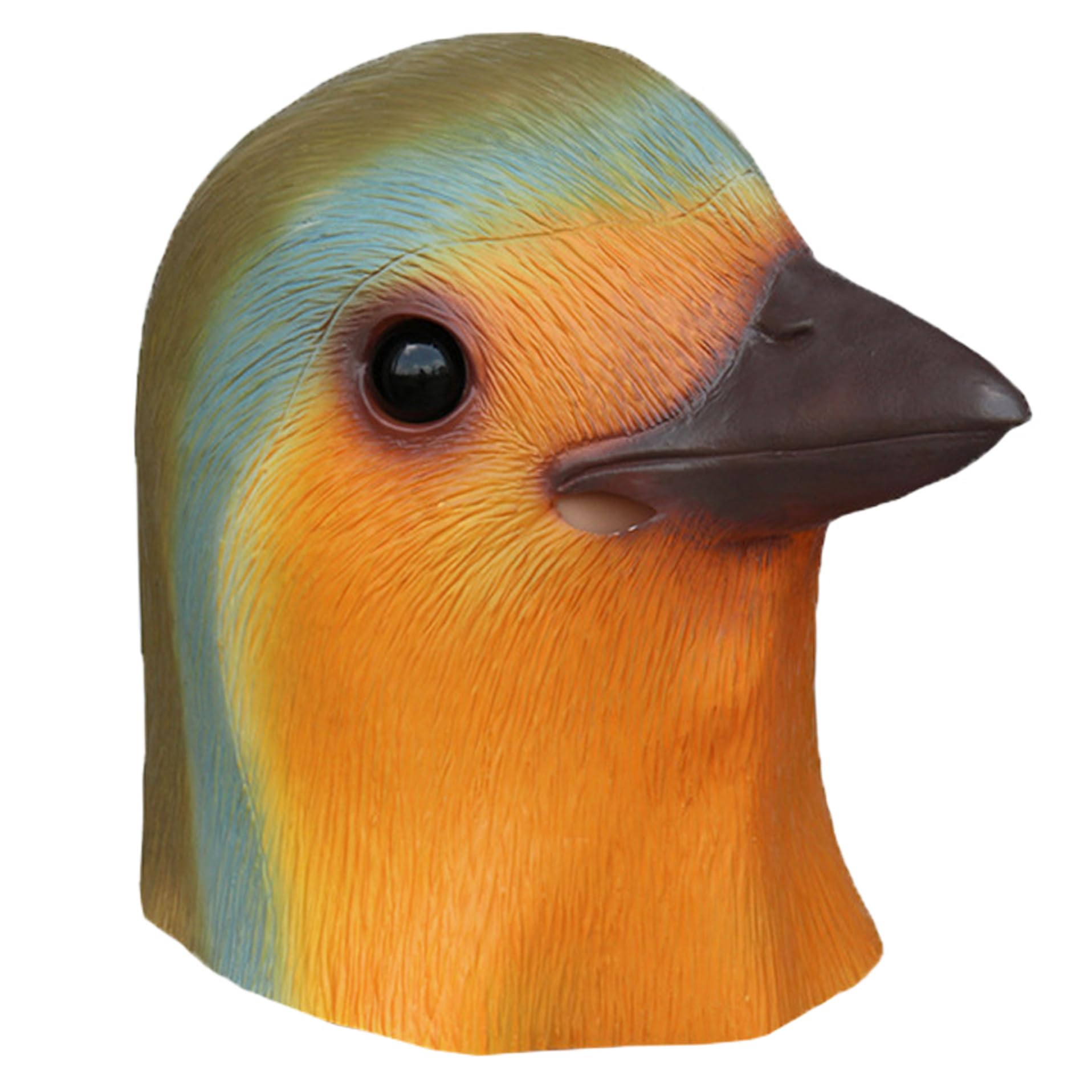 Grtheenumb Latex Mask|Latex Robin Bird, Realistic Texture, for Halloween Costume, One Size