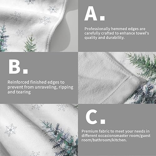 Vista 31 de Giwawa Toallas de mano de limón fresco de verano con estampado de frutas tropicales para baño, toalla de mano suave y absorbente, toalla de baño