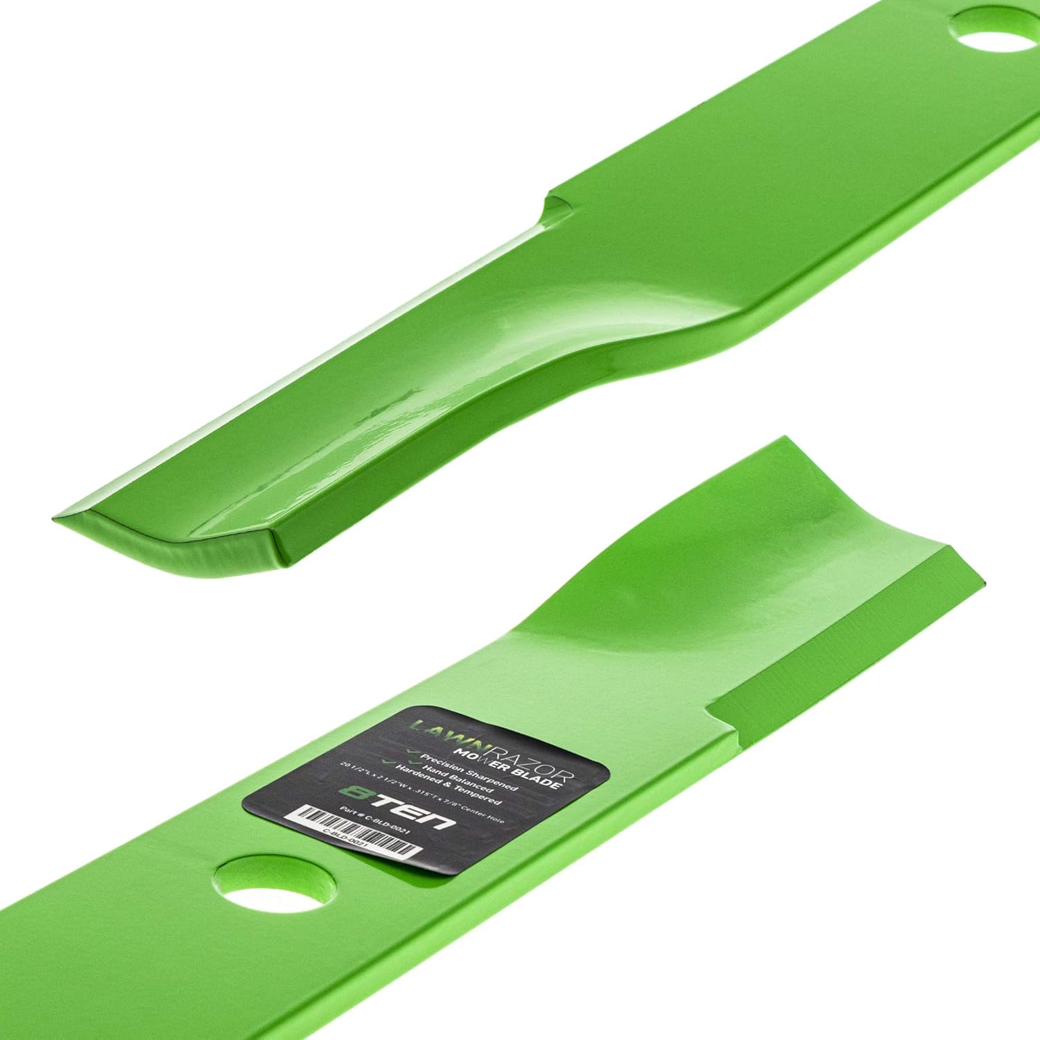 8TEN LawnRAZOR Blade Set for John Deere 60 inch Deck 4010 F1145 400 420 AM100538 M141785 M87622 (Heavy Duty High Lift)