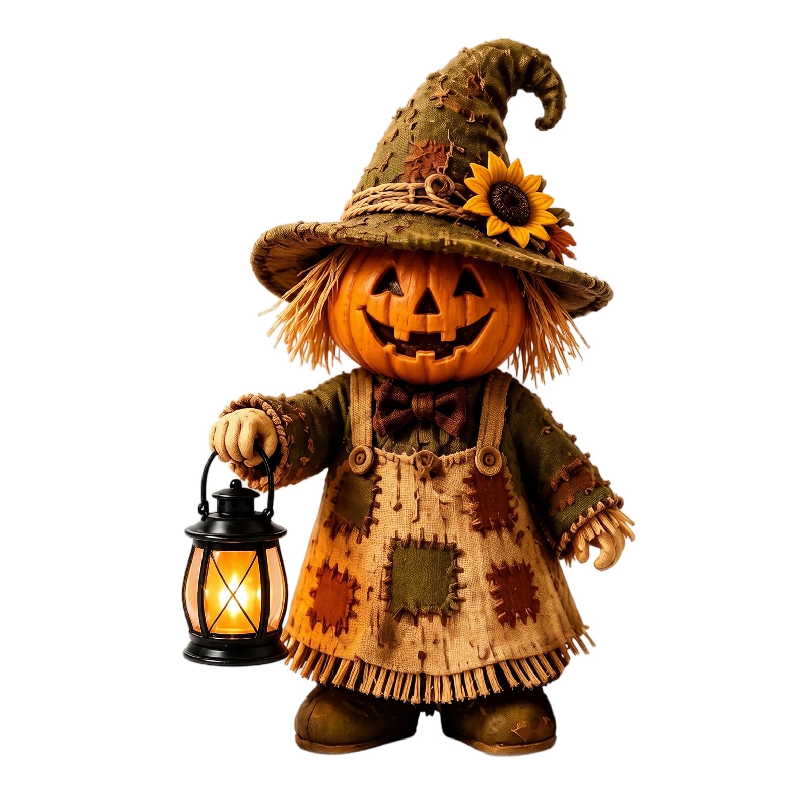 Halloween Ghost Figurine Lighted Funny Cute Ghost Statue Table Ornament