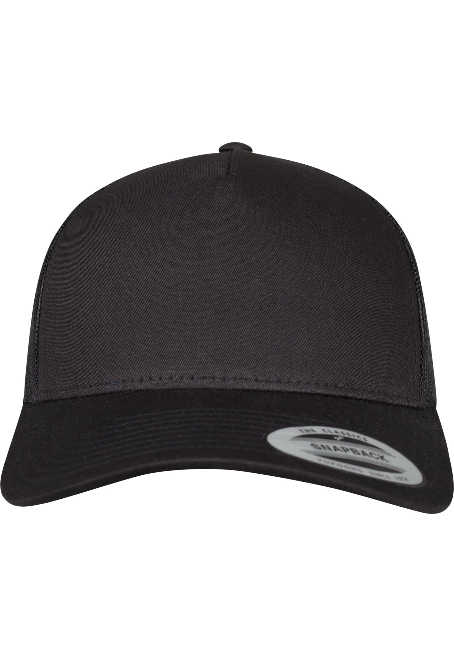FLEXFIT Trucker Cap, Classic Trucker Hat, Baseball Trucker Cap with 5-Panel and Mesh Back, Adjustable Baseball Hat with Plastic Closure, Headwear, Unisex, Size: One Size