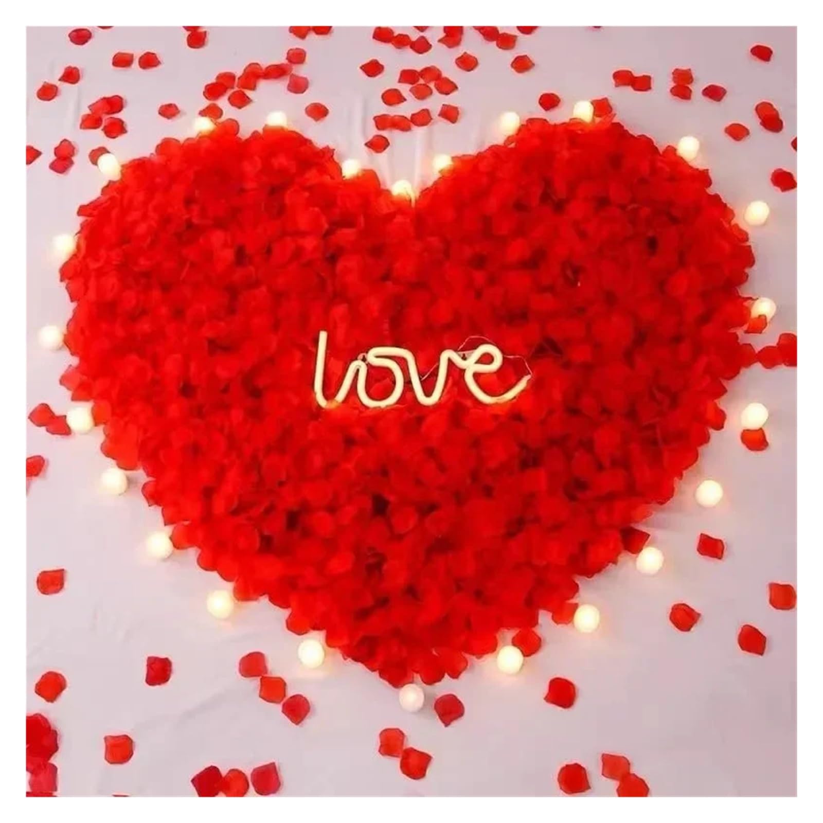 Künstliche Rosenblätter Künstliche gefälschte Rosenblätter Simulation Seidenblütenblatt for Valentinstag Hochzeitsdekoration für die Party