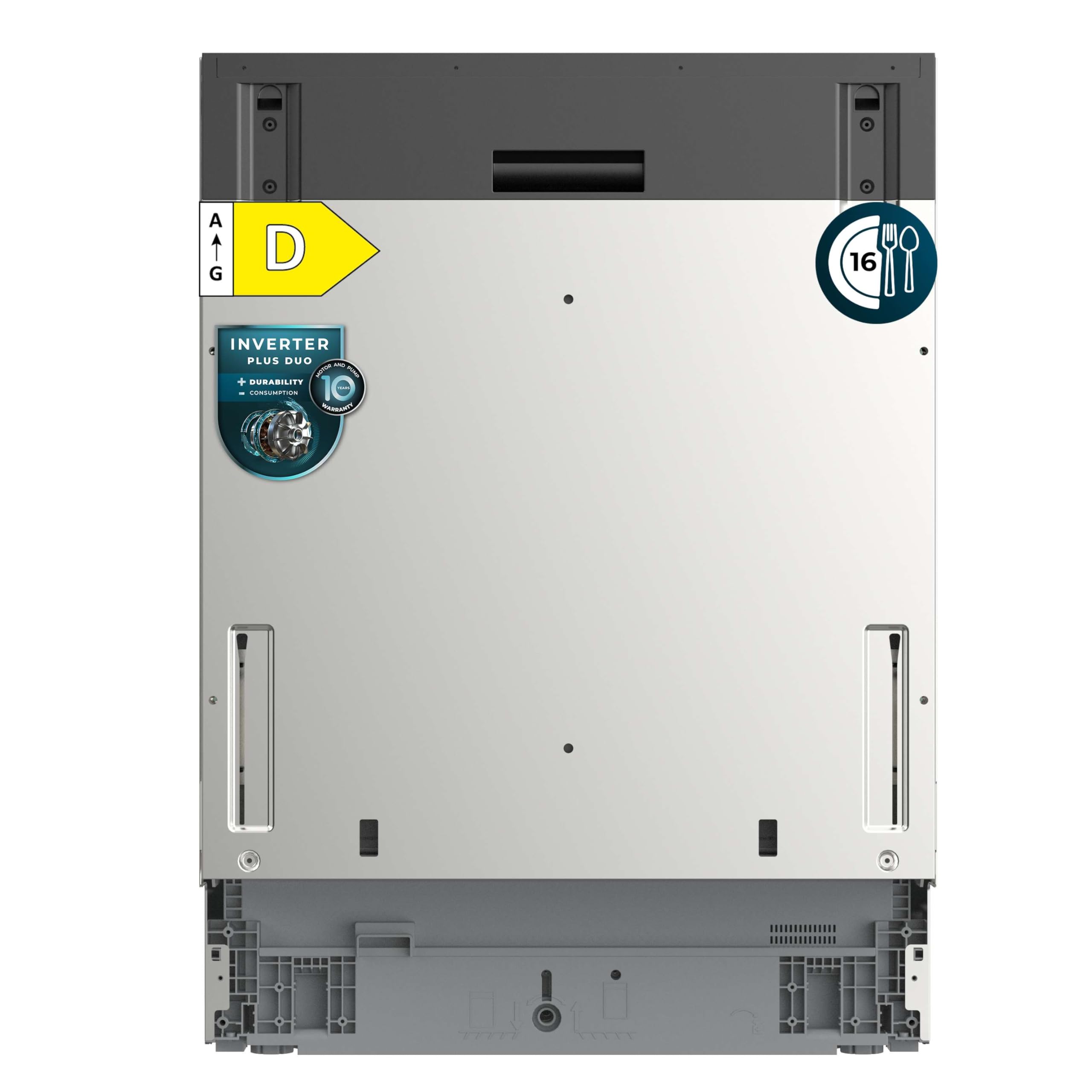 Cecotec Lavastoviglie Incasso 60cm 16 Coperti Bolero Aguazero 6260 Full-BI. Motore Inverter Plus Duo, 6 Programmi, Acciaio Inox, Cestello Regolabile, Delay Start, Vassoio Posate, Lavaggi Efficienti