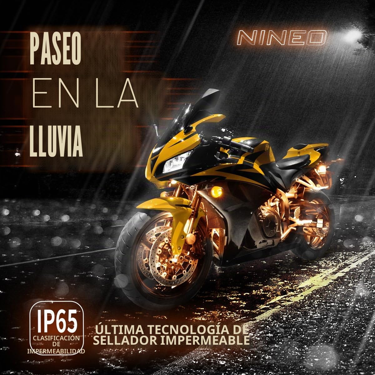 NINEO Kit de 8 luces LED RGB para motocicleta, luces subterráneas multicolor con función de memoria y luz de freno roja, apto para Street Glide, Road Glide, Sportster, Dyna, Softail, Iron, Touring