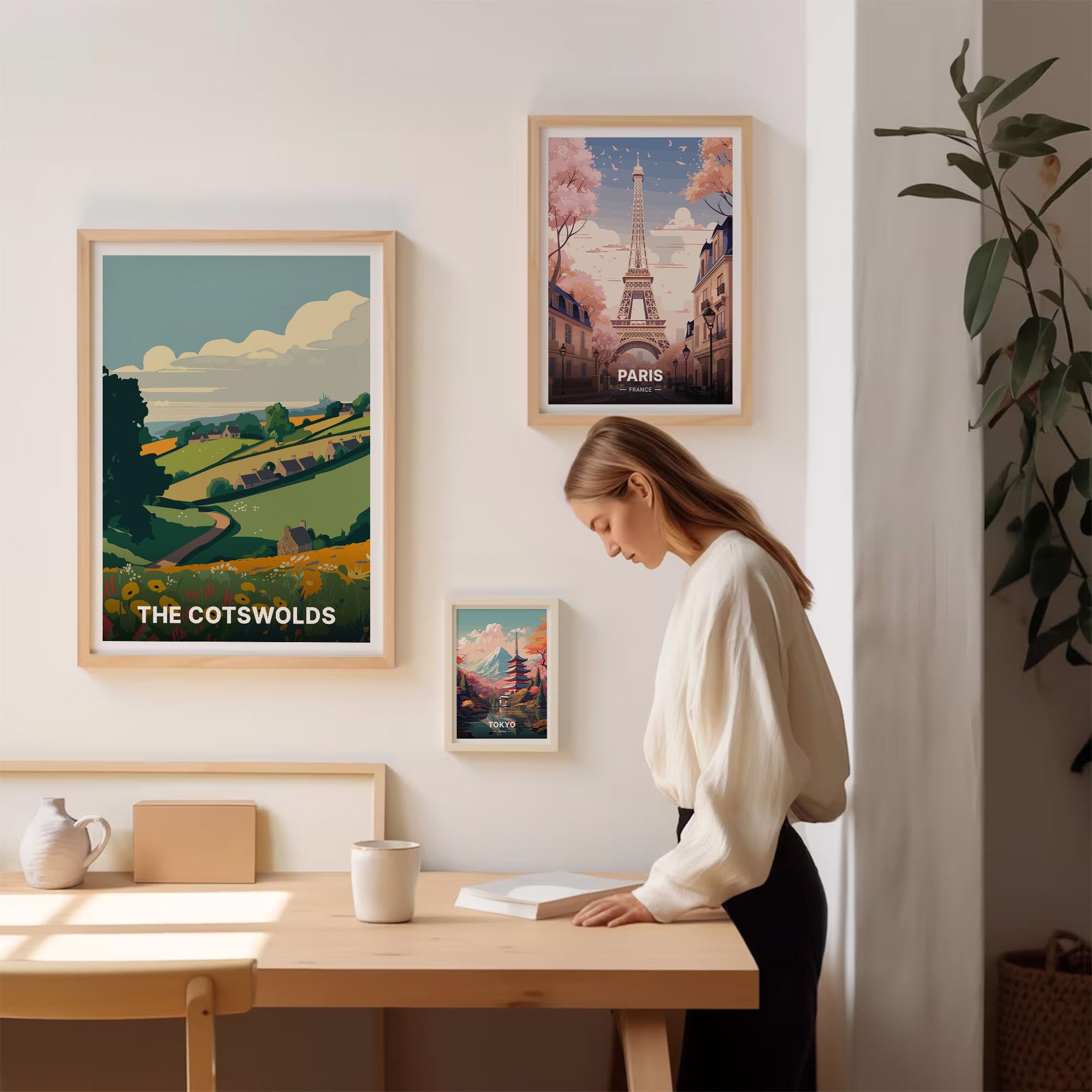 Affiche De Voyage Des Cotswolds, Angleterre - Estampe D'art Murale Giclée