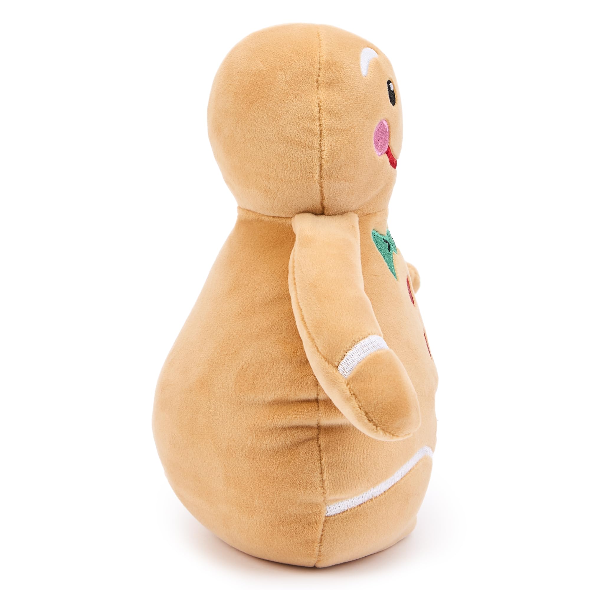 Zappi Co Gingerbread Man Plush Toy, Soft and Cuddly Christmas Gingerbread Man Decoration (25cm height) - Image 4