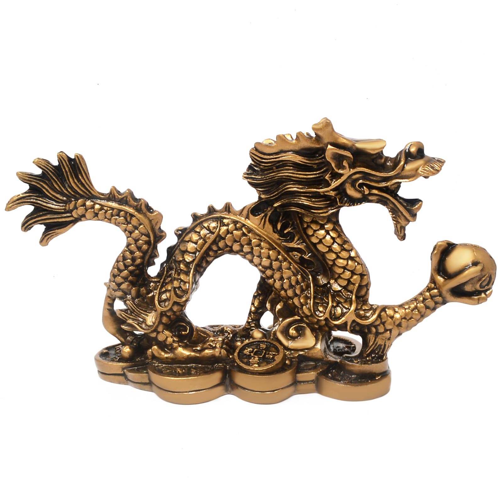 Amazon.com: Feng Shui Resin Chinese Dragon Good Luck Success