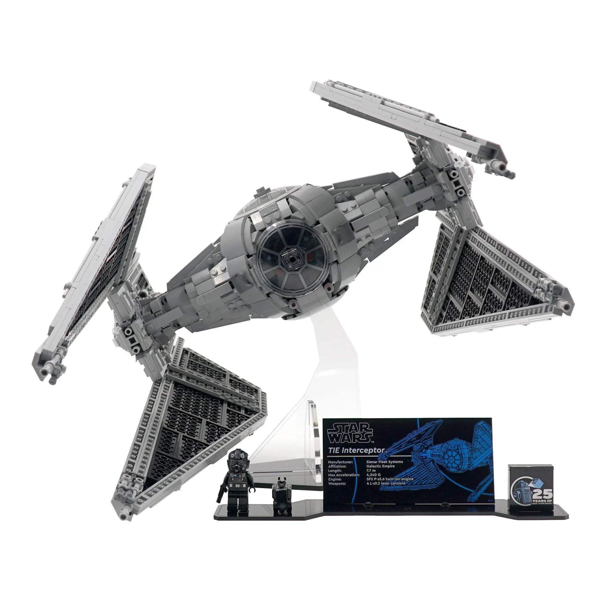 Brickcessories Display Stand for 75382 - TIE Interceptor
