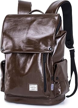 WindTook Mochilas Escolares para 15.6 Pulgadas Mochila portátil,Mochila  Hombre Trabajo para Ordenador Mochila Mujer Tela de PU Peso 1.37KG,marrón :  Amazon.es: Informática
