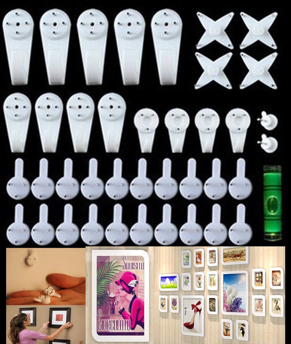 (39Hook) Creative Multi Function Invisible Hardwall Drywall Picture