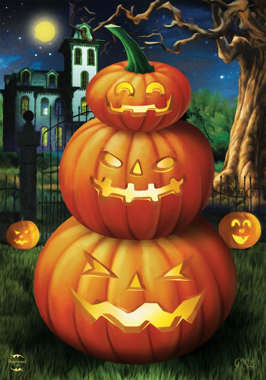 out        ❁Natural  Halloween❁花かごハロウィン♪ Amazon.com : Briarwood Lane Spooky Jack O'Lanterns Halloween