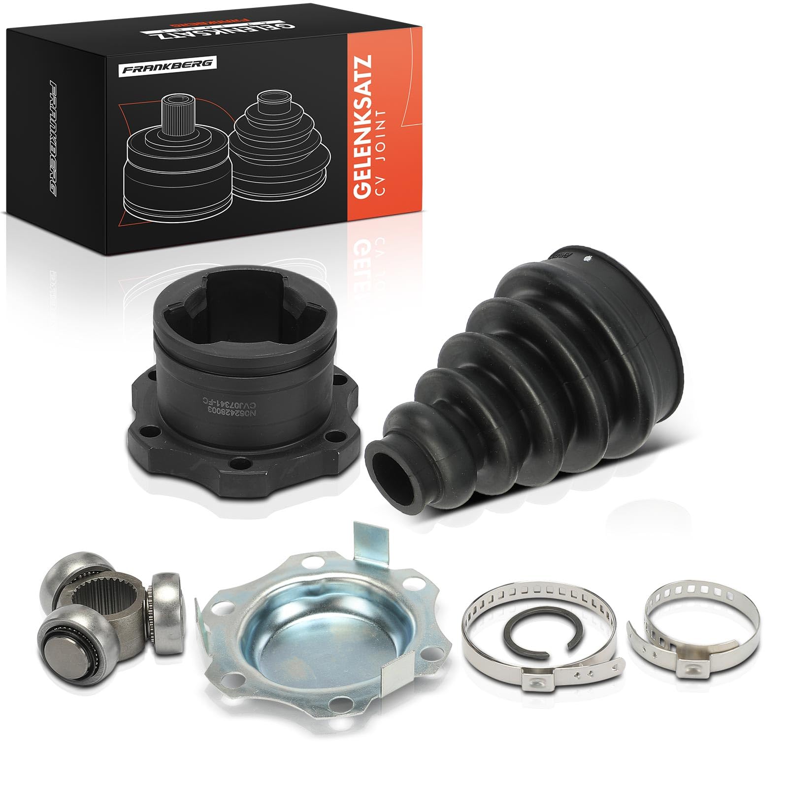 Frankberg Gelenksatz Getriebeseitig Vorne Kompatibel mit A3 8L1 1.9L 1996-2001 A4 800 2.0L 2000-2004 Golf IV 1J1 1.6L-2.3L 1997-2005 Polo 6N2 1.4L 1999-2001 Replace# 6Q0498103D