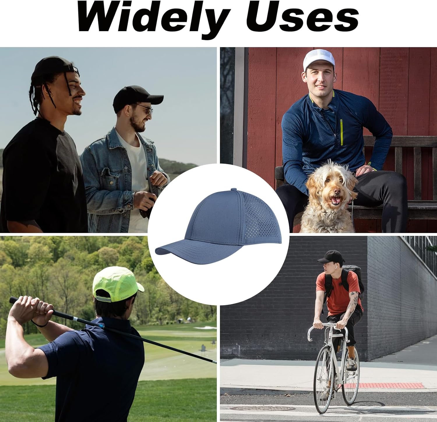 XXL Large Size Mens Quick Dry Baseball Cap Laser Cut Breathable Mesh Sport Cap Curved Brim Snapback Hat for Big Head - Image 8