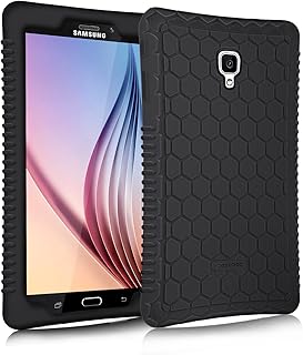 Fintie Silicone Case for Samsung Galaxy Tab A 8.0 2017 Model T380/T385, Light Weight Shock Proof Silicone Cover [Anti Slip] [Kids Friendly] for Galaxy Tab A 8.0 Inch SM-T380/T385 2017 Release, Black