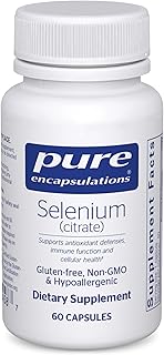 Pure Encapsulations Selenium (Citrate) - for Immune System Support & Cellular Health - Antioxidant Supplement - Supports Blood Flow* - Gluten Free & Vegan - 60 Capsules