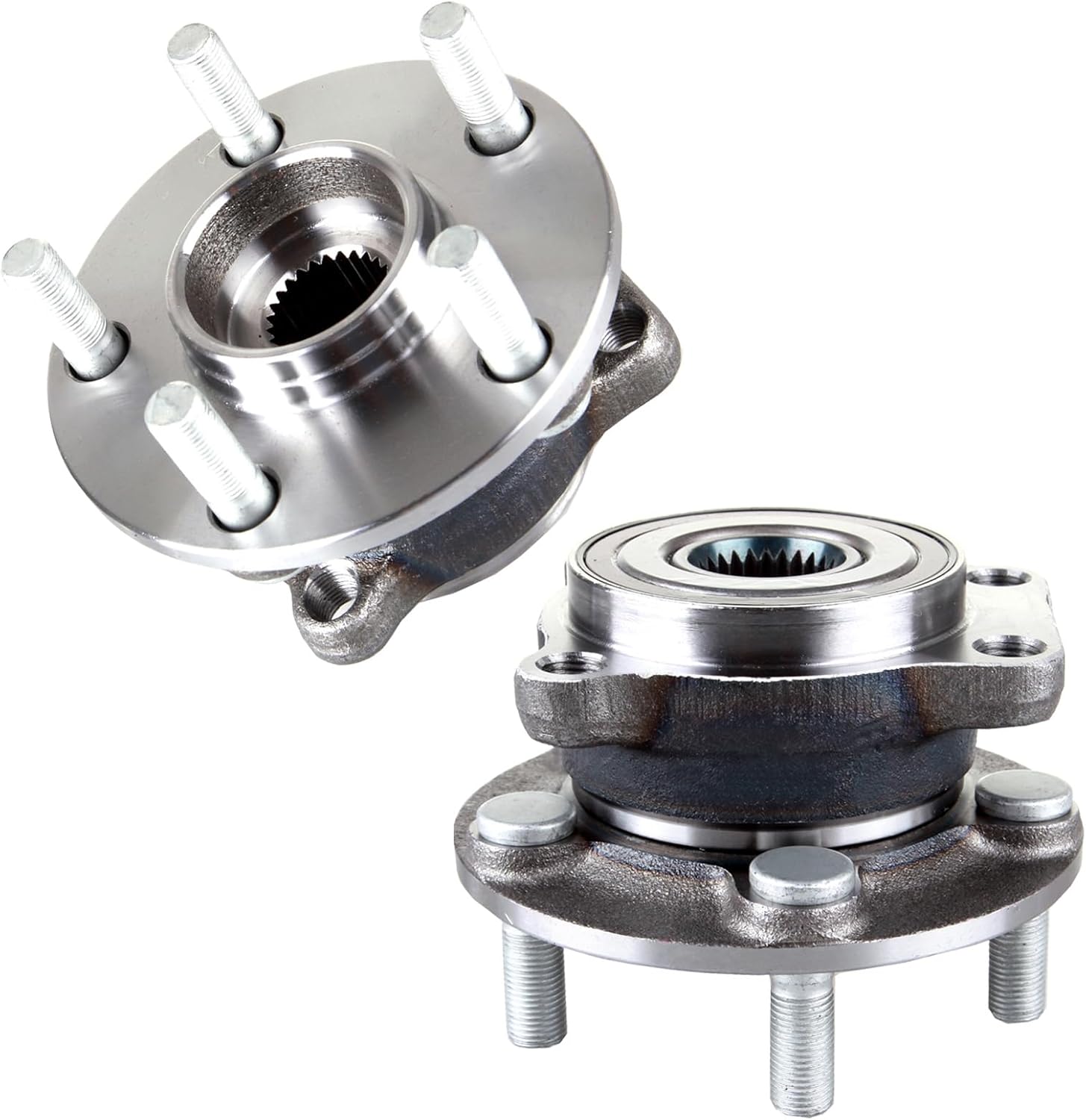 SCITOO 2 x Front Wheel Bearing and Hub Assembly For Subaru Forester 2009-2014,For Impreza 2008-2014,For XV Crosstrek 2013-2014,For WRX 2013-2014,W/ABS 5-Lug 2.0L 2.5L 513303