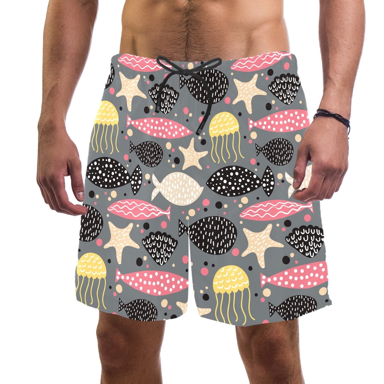 Short de bain homme XL confortable maillot de plage mandala