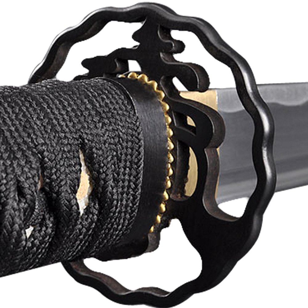 HMS Authentic Katana Training Sword - Handmade Aluminum Alloy Unsharpened Blade, Functional Japanese Iaido Practice Sword for Martial Arts, Cosplay, Gifts & Collectors