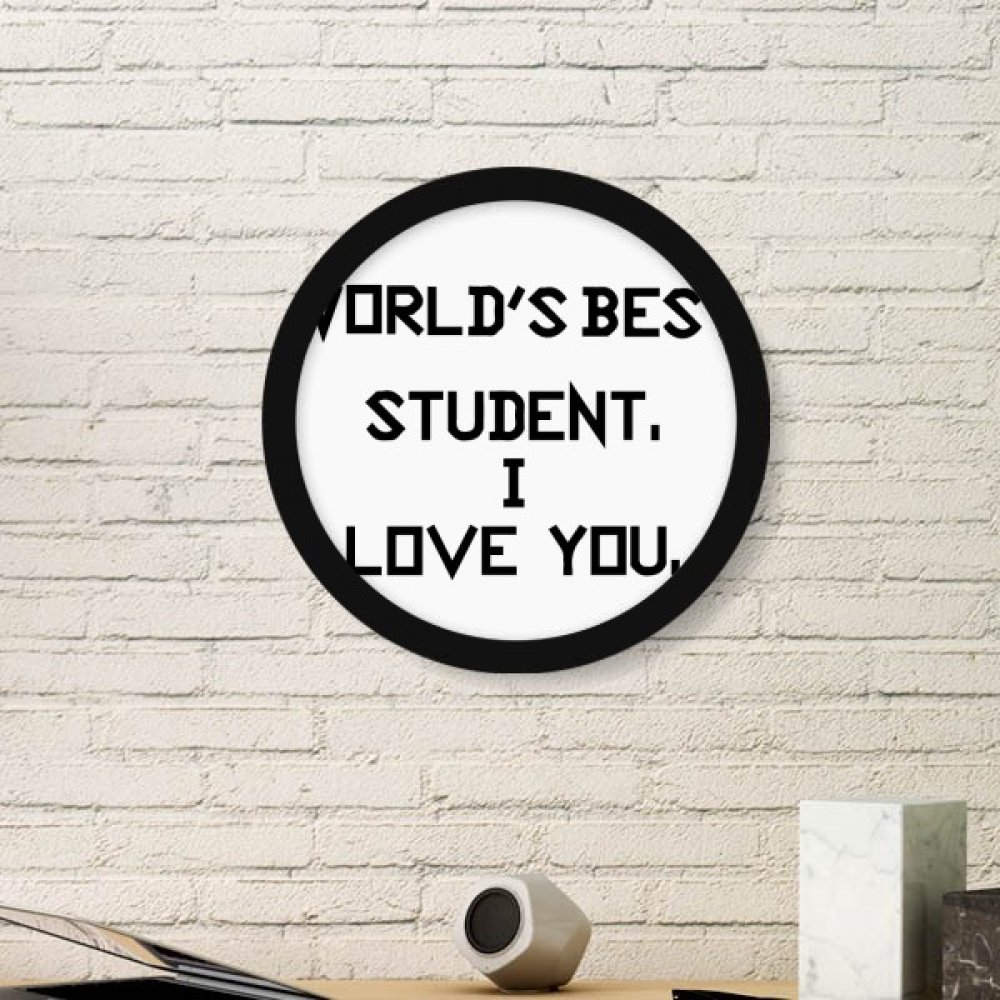 Sticker mural amour et cadre rond noir pour sublimer une chambre d'etudiant de style