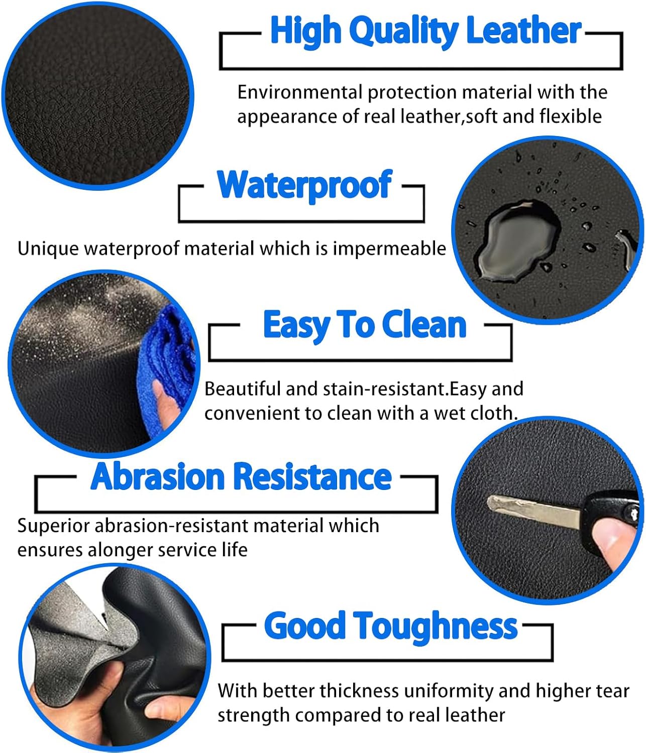 Car Door Armrest Panel Skin Cover for Honda Fit 2008-2013,Microfiber Leather Car Door Armrest Replacement,Anti-Scratch (Set of 4),Black+Black line