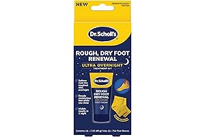 BioAqua Foot Care Rough & Dry Feet Renewal Ultra Overnight Treatment with Oatmeal, 3oz