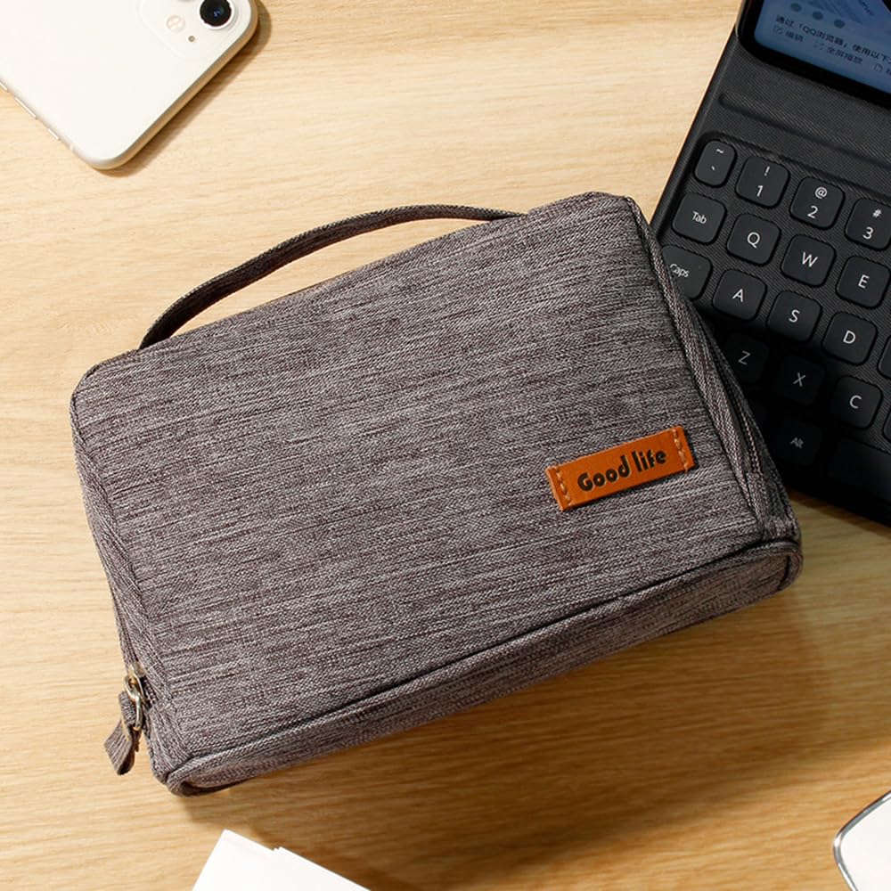 Borsa per Il Trucco da Viaggio, Beauty Case da Uomo, Astuccio per Cosmetici da Donna, Custodia Impermeabile per Trucco e Prodotti di Bellezza, Pochette Organizer per Borsetta.