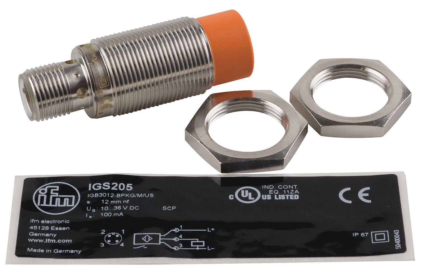 Amazon.com: IFM Efector IGS205 Inductive Sensor, 12 mm Sensing