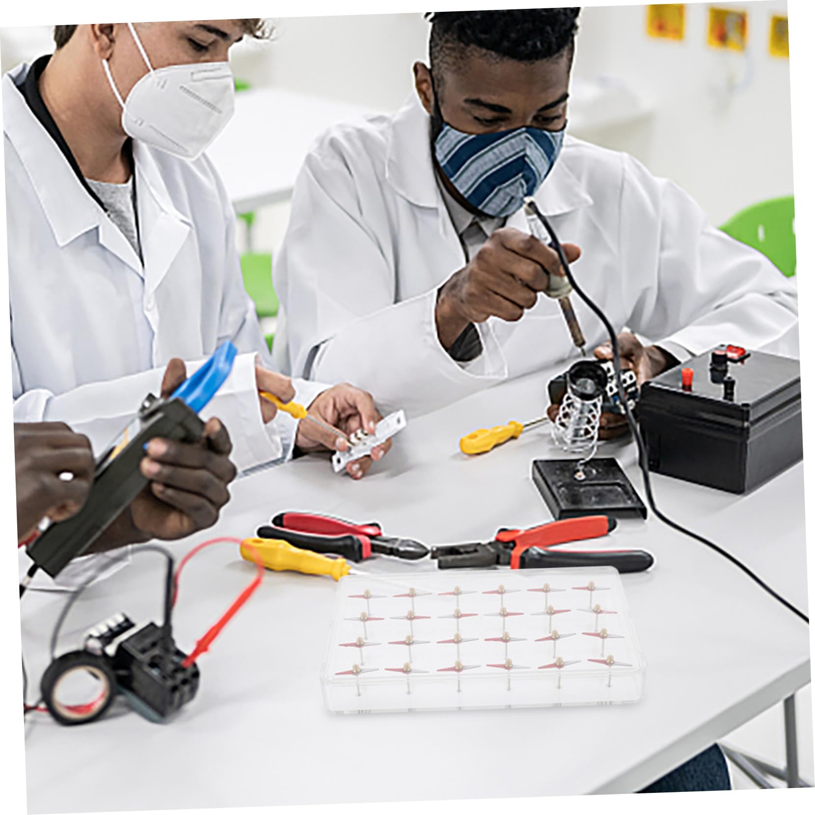 Kit Pédagogique de Modèle Magnétique pour Cours de Science 24 Aiguilles Magnétiques en Plastique pour Élèves, pour Projets DIY et Démonstrations