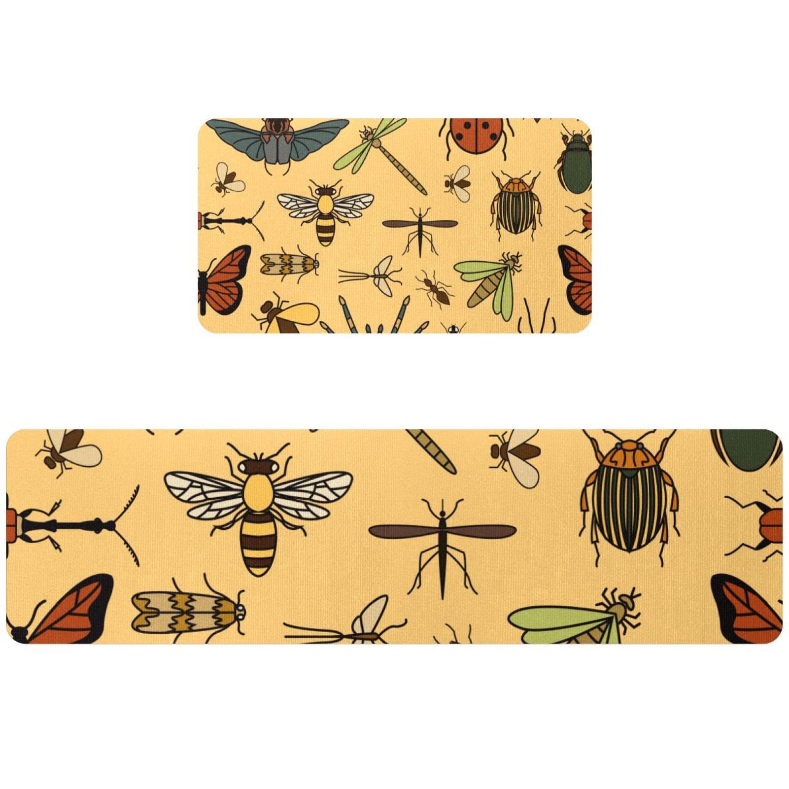 Alfombrillas de cocina lavables y absorbentes para pasillos o cuartos de lavado, 2 unidades
