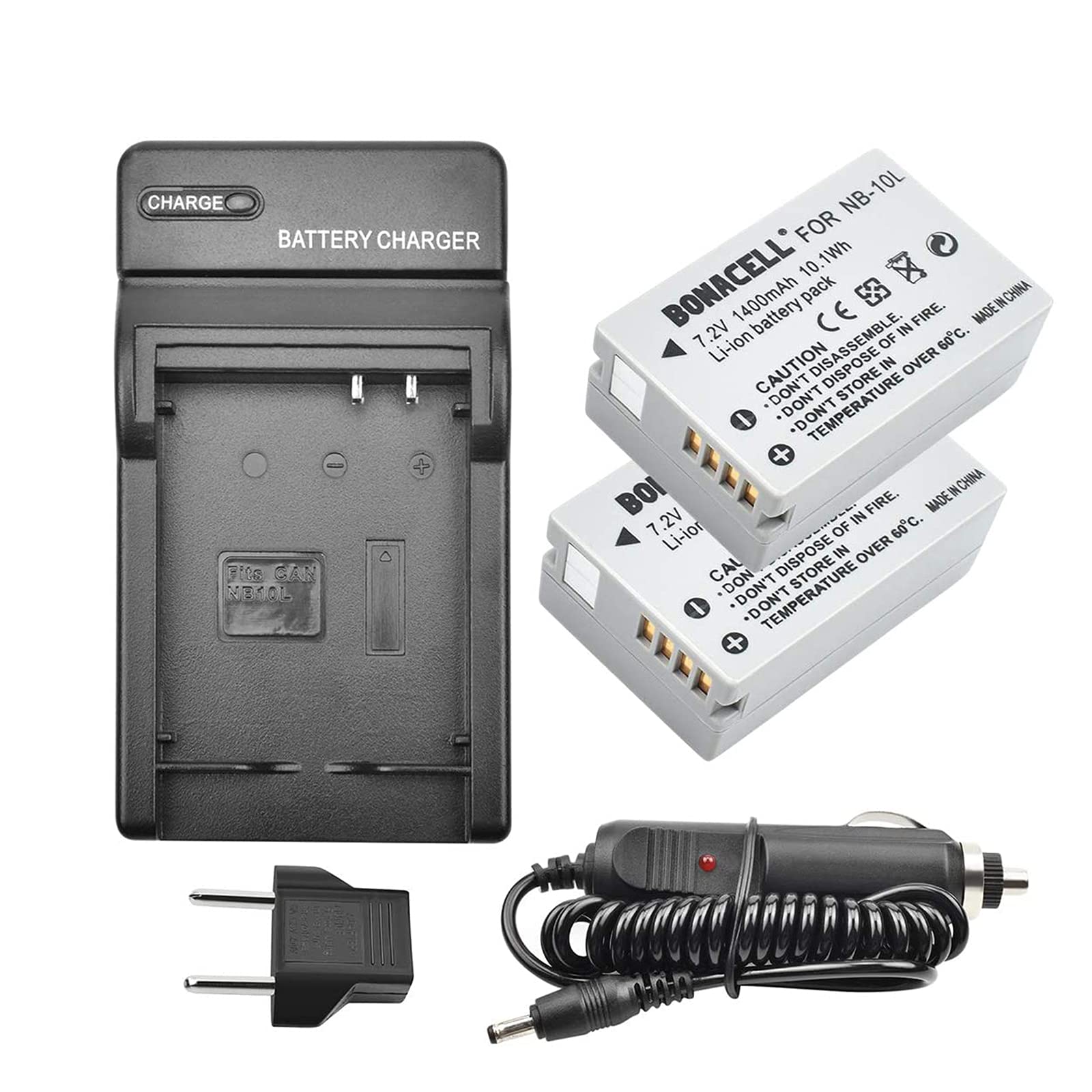 Kastar Battery LED2 USB Charger for Canon G1X G3X G15 G16 SX40HS SX50HS SX60HS e