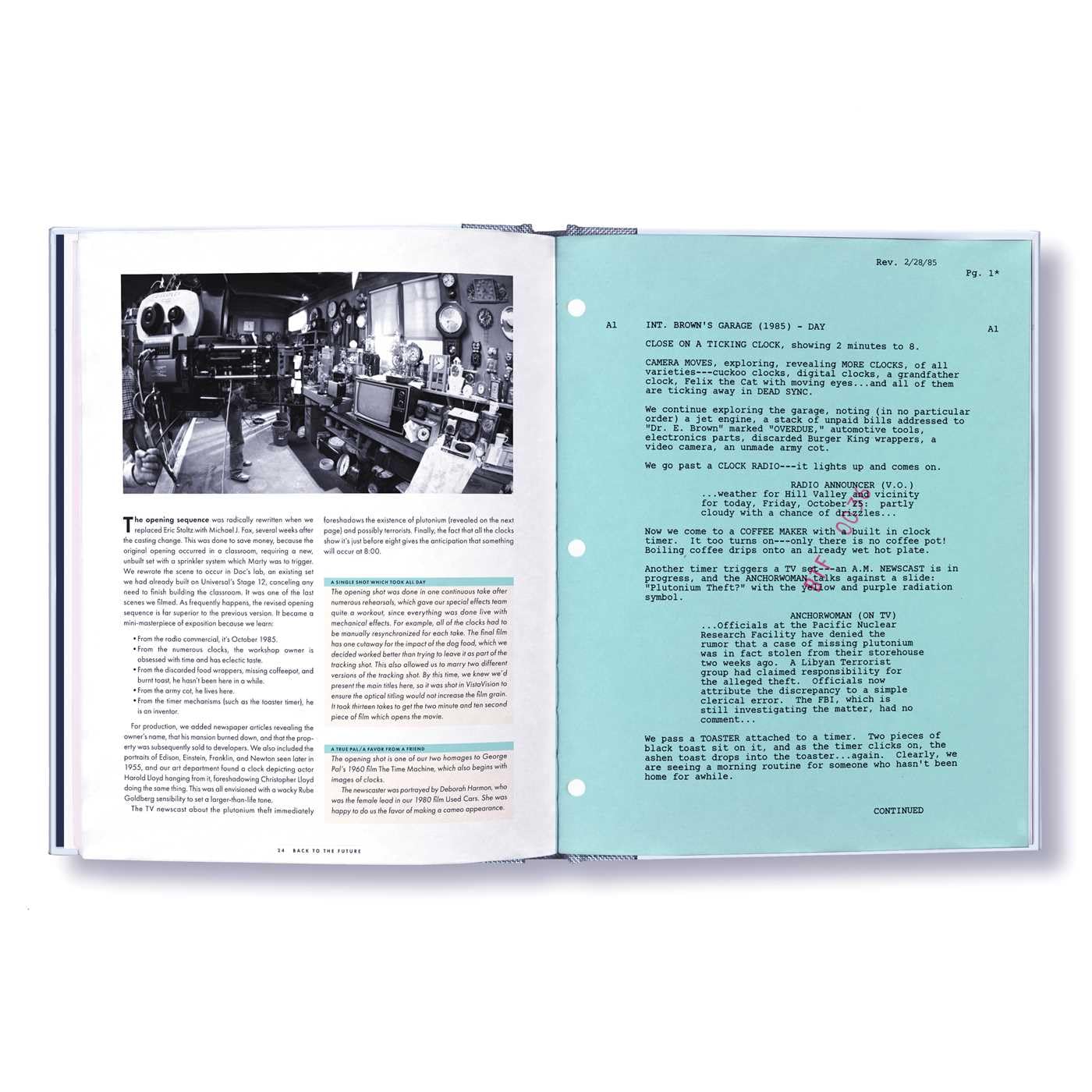 Back to the Future Script Book