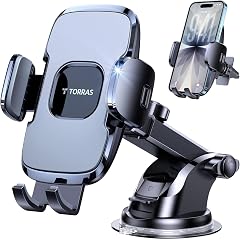 TORRAS Military-Grade Phone Holders for Your Car 96 LBS Strongest Suction Car Phone Holder Mount Ultra-Durable Cell Phone