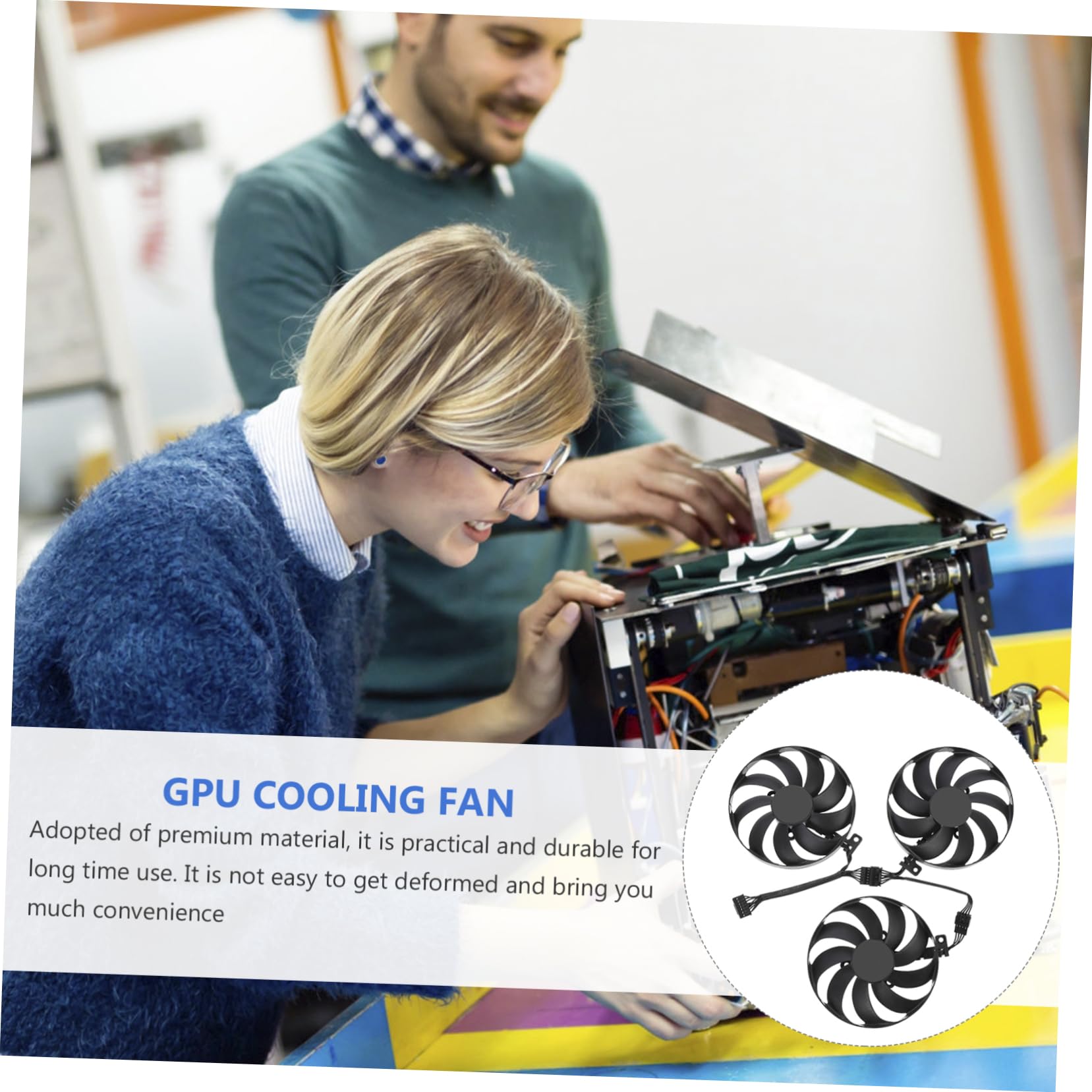 SHINEOFI 2 Juegos Ventilador GPU Compatible con Cfud Refrigeración de Tarjeta Gráfica Eficiencia Enfriamiento y Prevención de Sobrecalentamiento Ti Tuf Oc