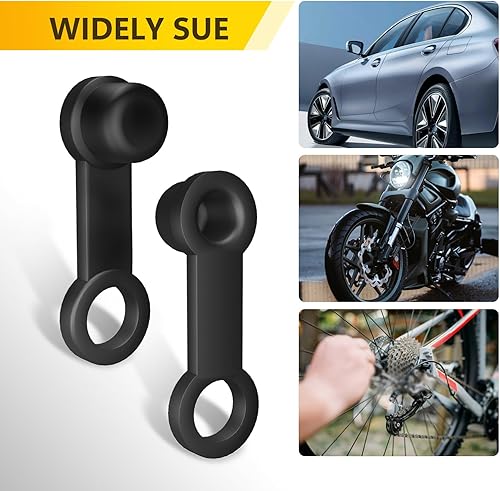 Miniatura 6 de 24 tapas de goma para purga de automóvil, tapa de tornillo de drenaje de bomba de freno de 0.315 pulgadas, cubierta antipolvo, tapa de purga de