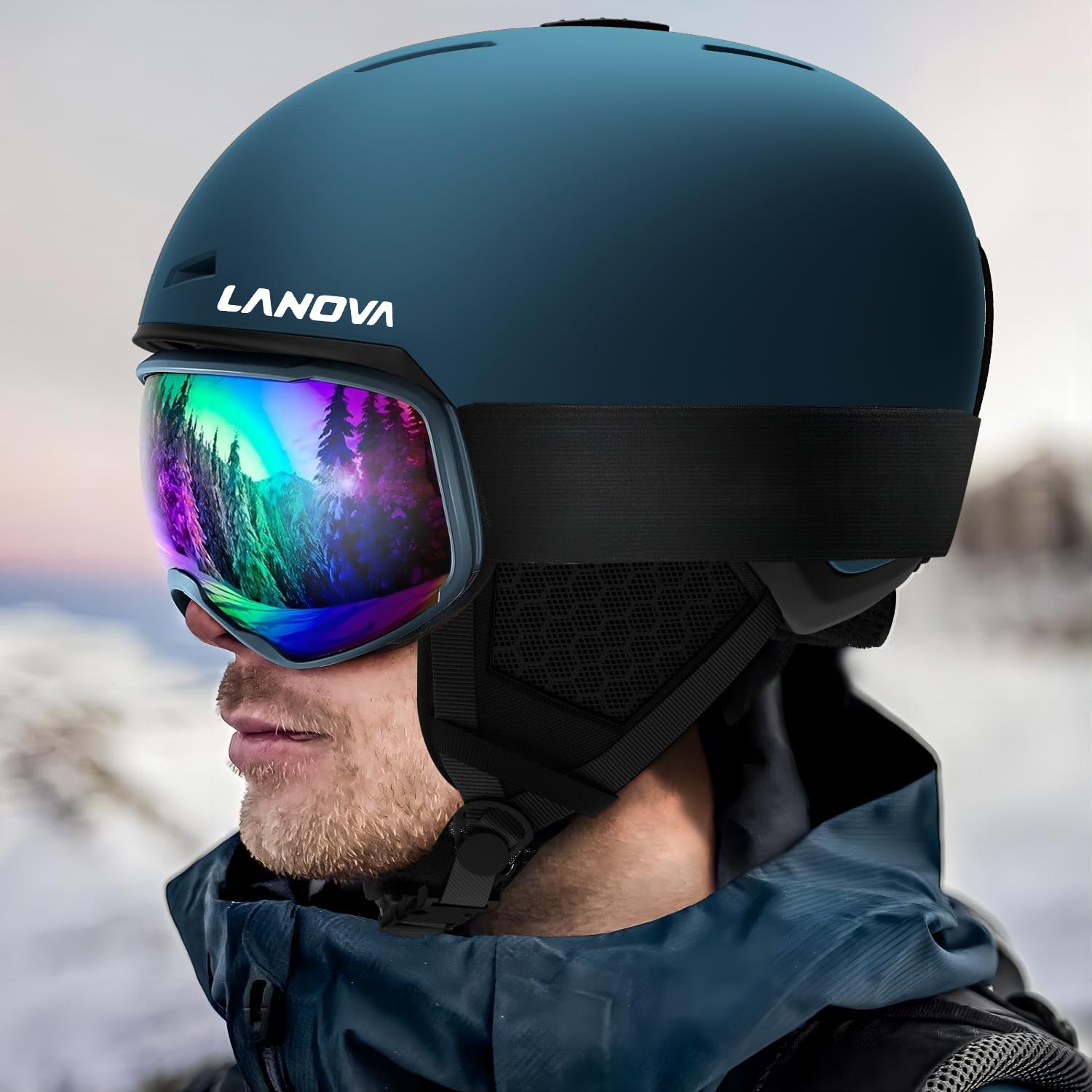 Amazon.com: Ski Snowboard Helmet for Men, Women & Youth, Adjustable Fit  Snow Helmet with 8 Vents, Shockproof/Windproof Protective Gear for Skiing,  Snowboarding : Sports & Outdoors