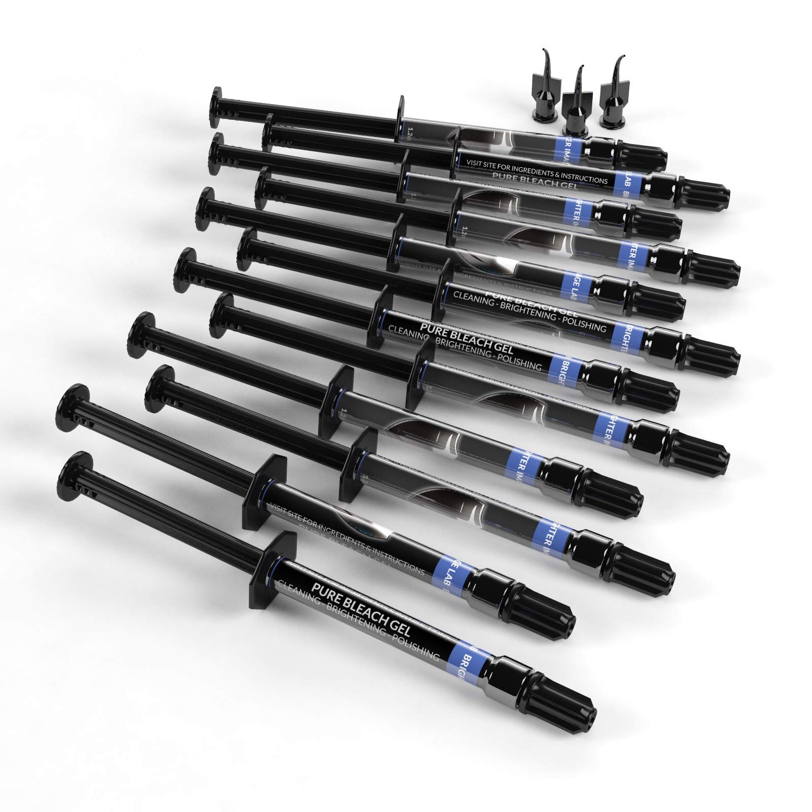 Pure Hi-Intensity Bleaching Gel | Whitening Gel Syringes (12 Syringes)