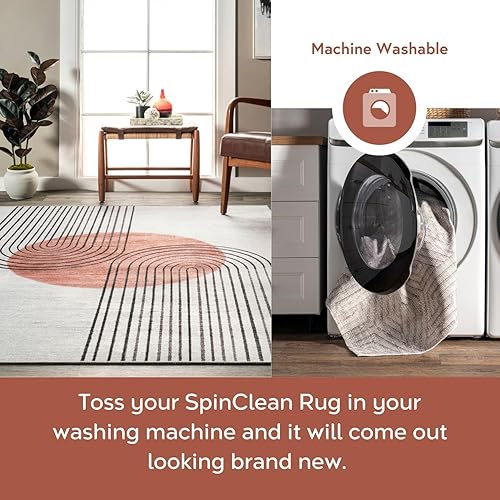 Miniatura 8 de nuLOOM Alfombra de acento para niños, lavable a máquina, 3x5, multicolor