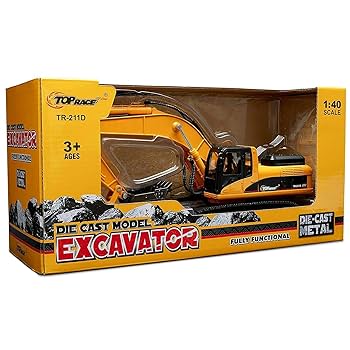 Amazon.com: Top Race Excavator Toys for Kids - Metal