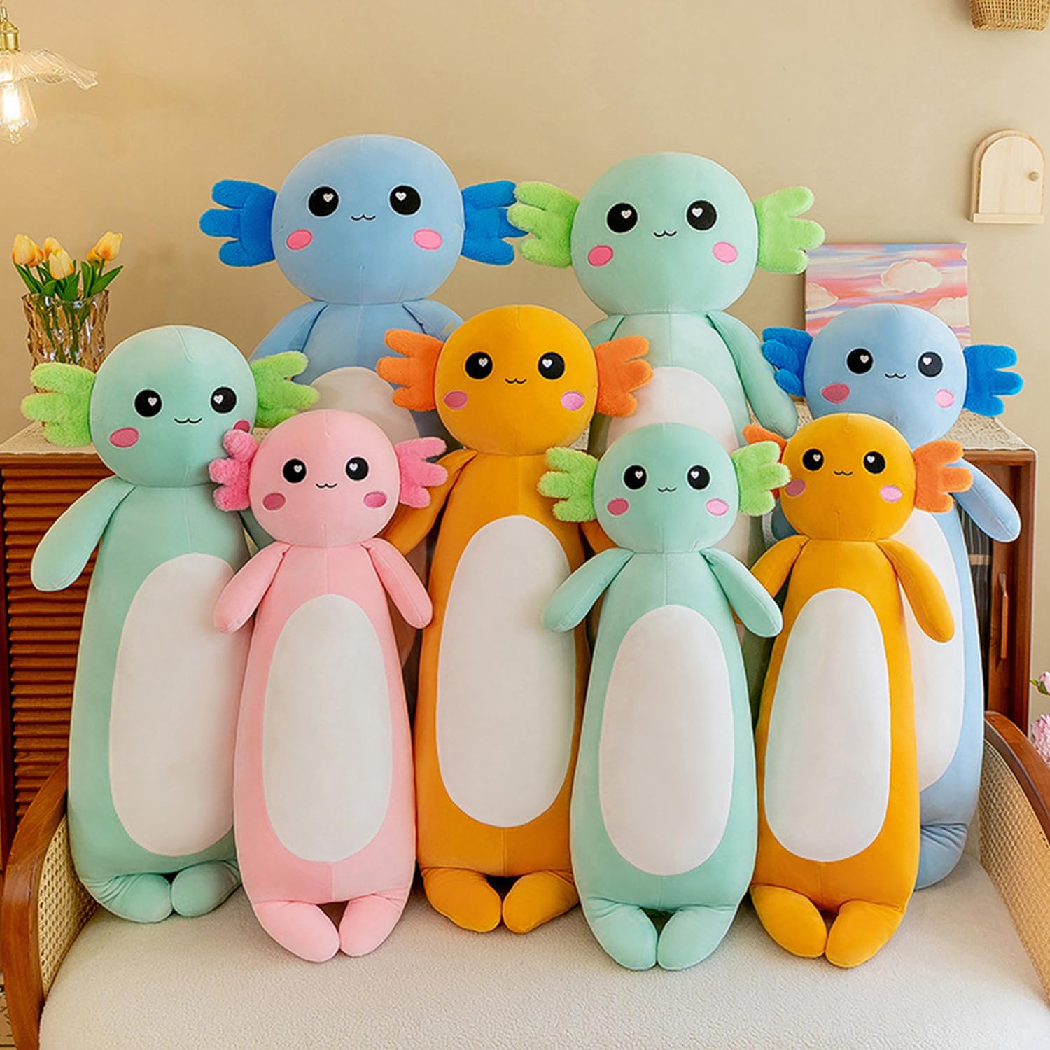 Amazon.co.jp: UDaca 長いウーパールーパー ぬいぐるみ枕