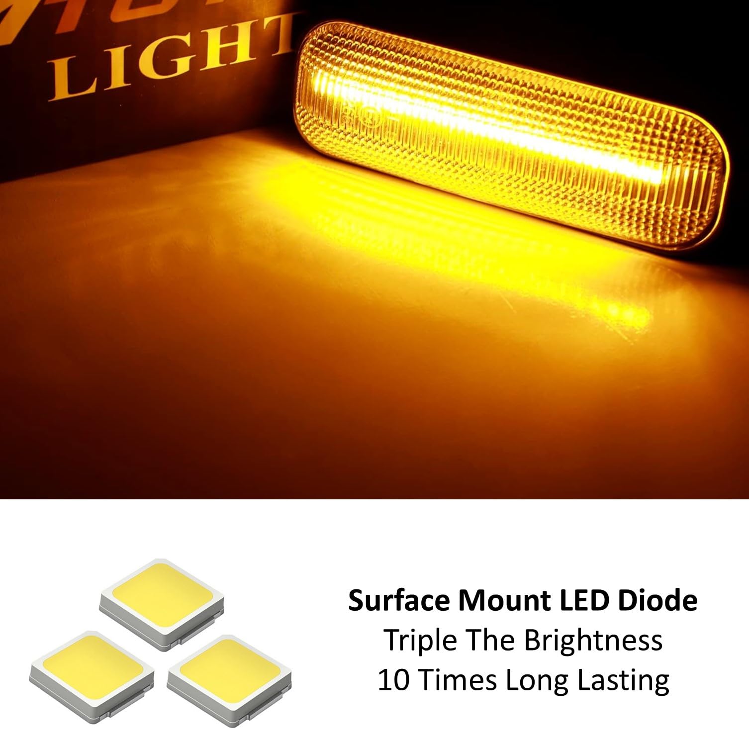 Amazon.com: iJDMTOY JDM-Spec Semi-Clear Lens Amber Full LED