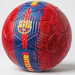 Bola Futebol Oficial Barcelona Time Clube Tamanho Padrão 5 PVC Profissional Masculino Feminino Adulto Junior Juvenil Jogo Campo Society Futsal Grama Sintética e Natural Colorida Resistente Lincenciada